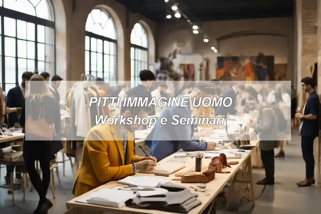 Workshop e Seminari al Pitti Immagine UOMO