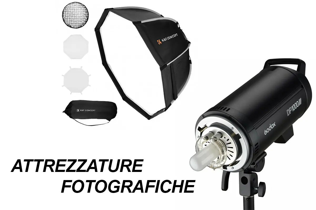 attrezzature fotografiche per book fotografico professionale